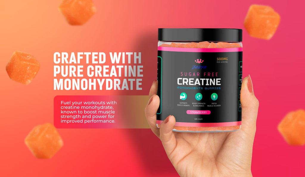 Sugar Free Creatine Monohydrate Gummies - 120 count