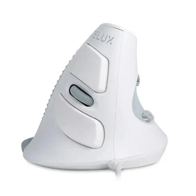 Black Ergonomic Design Vertical Mouse Adjustable DPI Optical Right Hand Mouse Reduce Wrist Pain 6 Buttons Modern Mouse For Computers Laptops PC