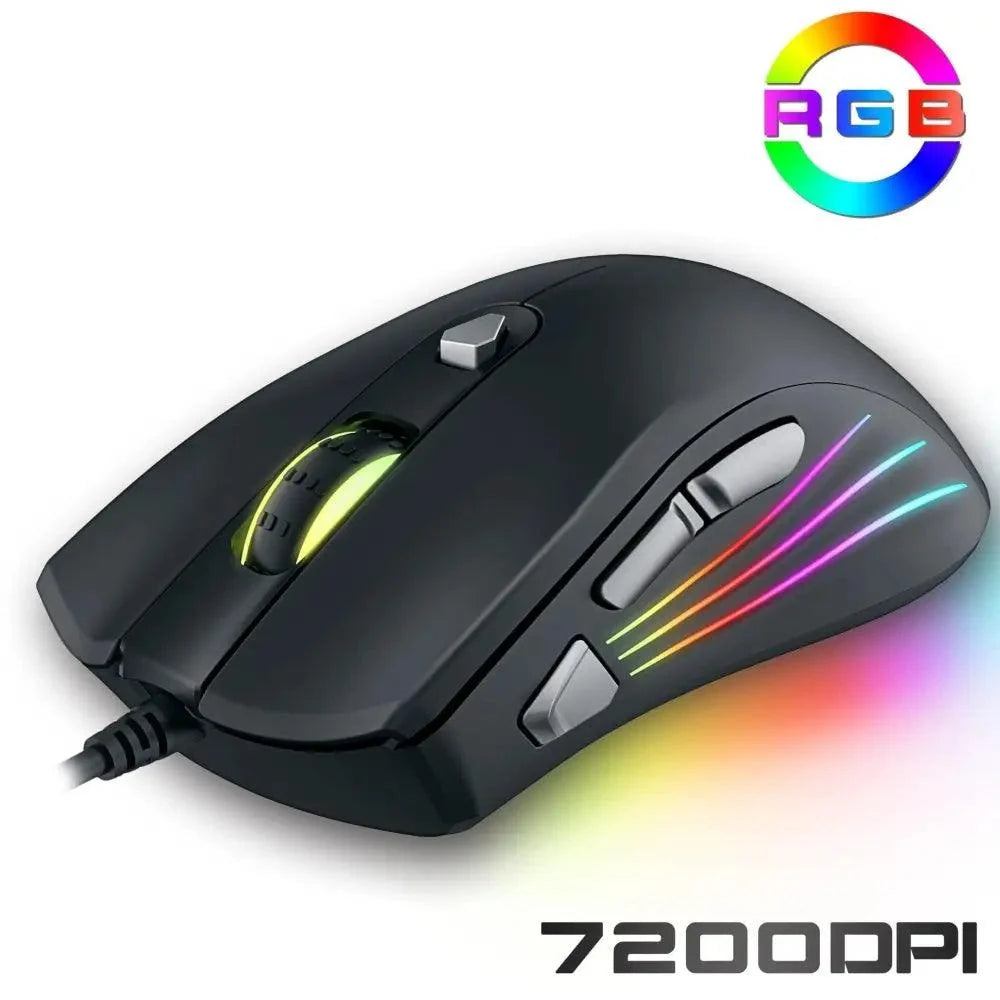 Ergonomic Design Wired RGB Professional Gaming Mouse Optical Gamer Mice Adjustable DPI Mouse With Backlight For Computer