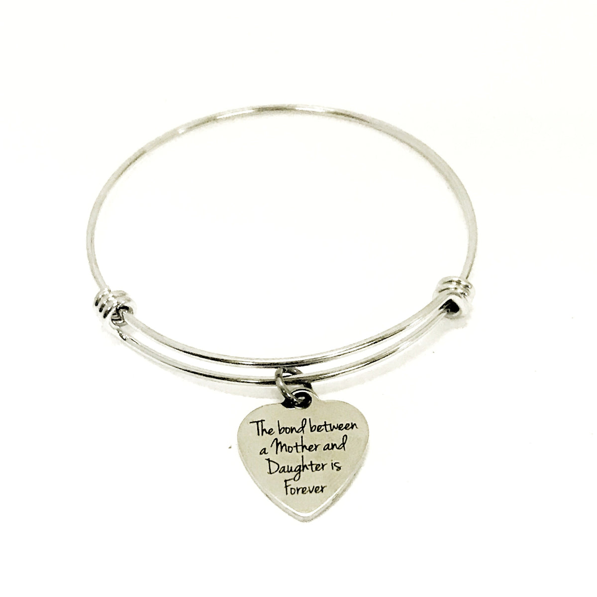 Mother Daughter Gift, The Love Between A Mother And Daughter Is Forever Expanding Bangle Bracelet, Mother Gift, Gift for Mom, Daughter Gift