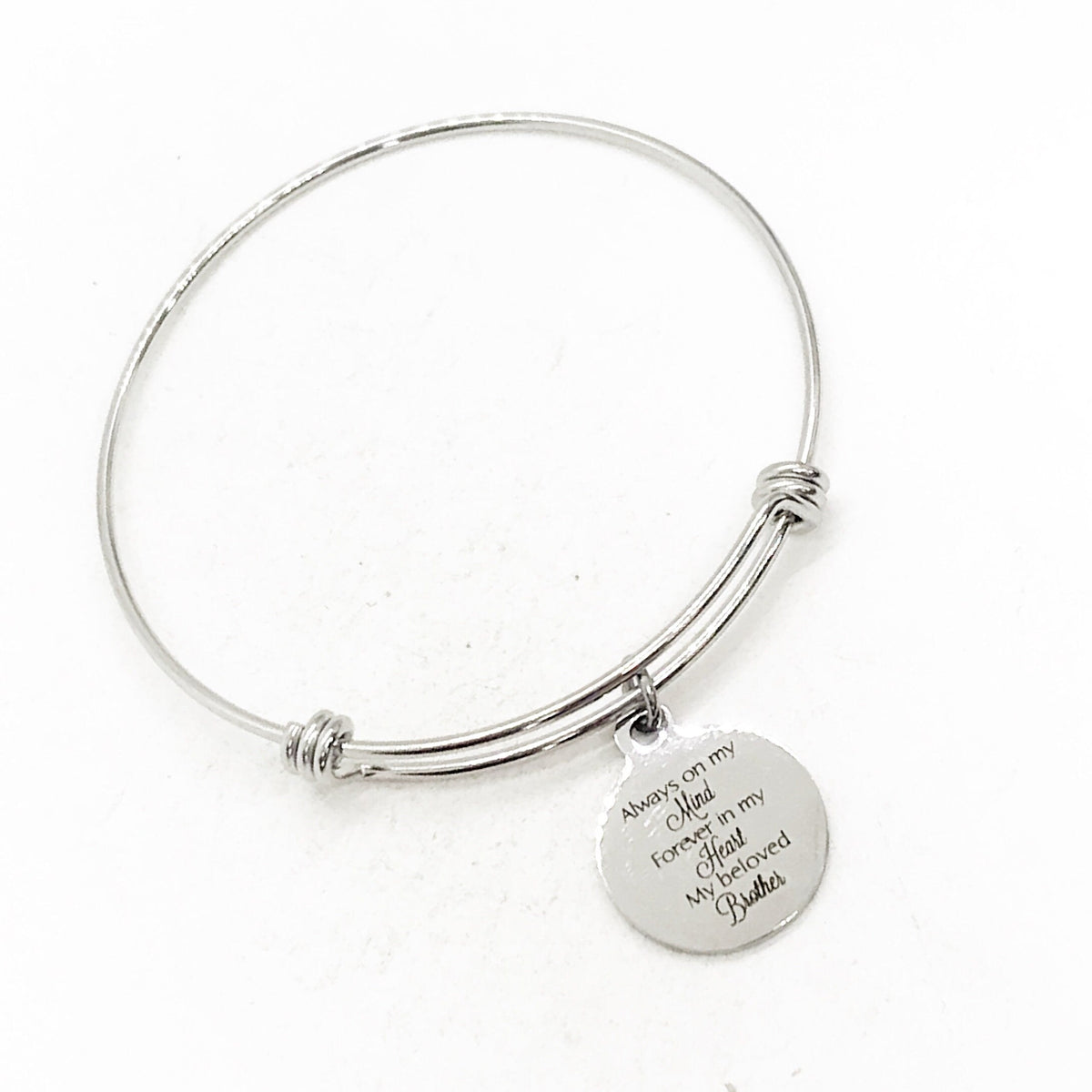 Brother Memorial, Always On My Mind, Forever In My Heart, My Beloved Brother Bracelet, Remembering My Brother, Brotherly Love, Brother Loss