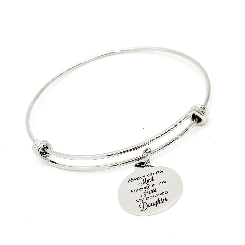 Daughter Memorial, Always On My Mind, Forever In My Heart, My Beloved Daughter Bracelet, Remembering Daughter, Daughter Love, Daughter Loss