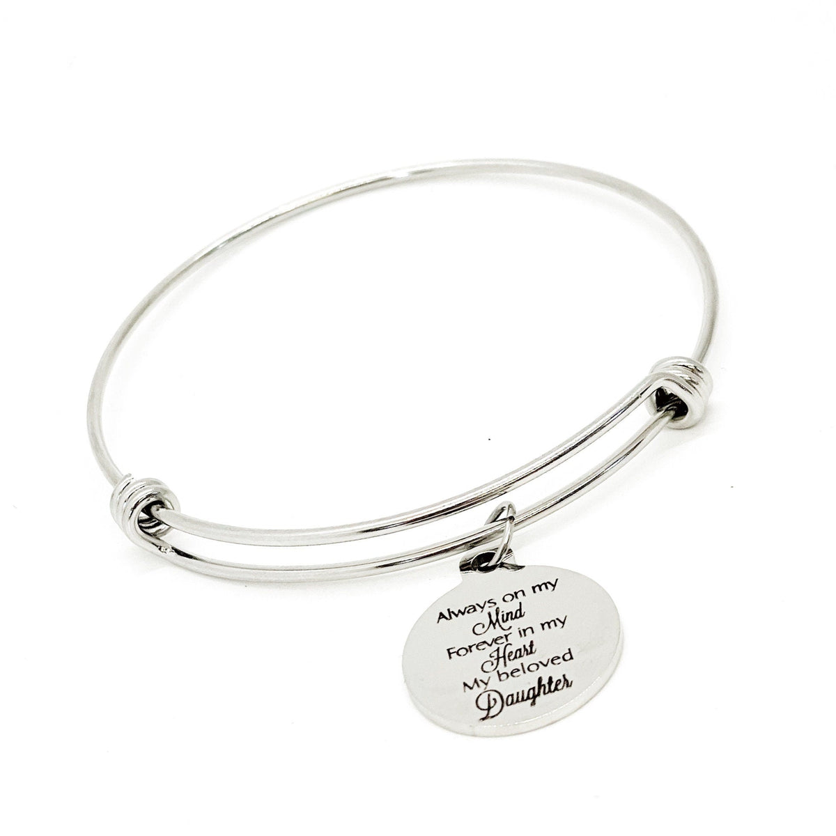 Daughter Memorial, Always On My Mind, Forever In My Heart, My Beloved Daughter Bracelet, Remembering Daughter, Daughter Love, Daughter Loss