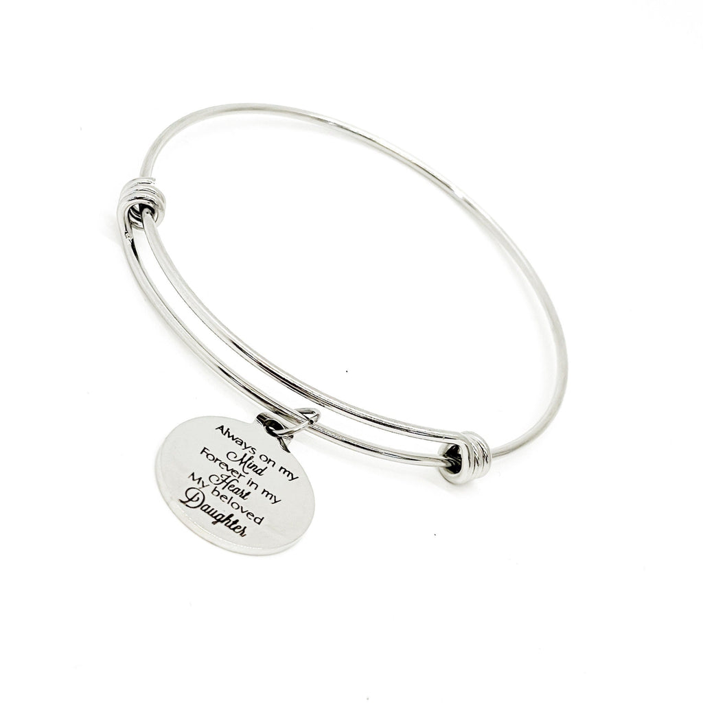 Daughter Memorial, Always On My Mind, Forever In My Heart, My Beloved Daughter Bracelet, Remembering Daughter, Daughter Love, Daughter Loss