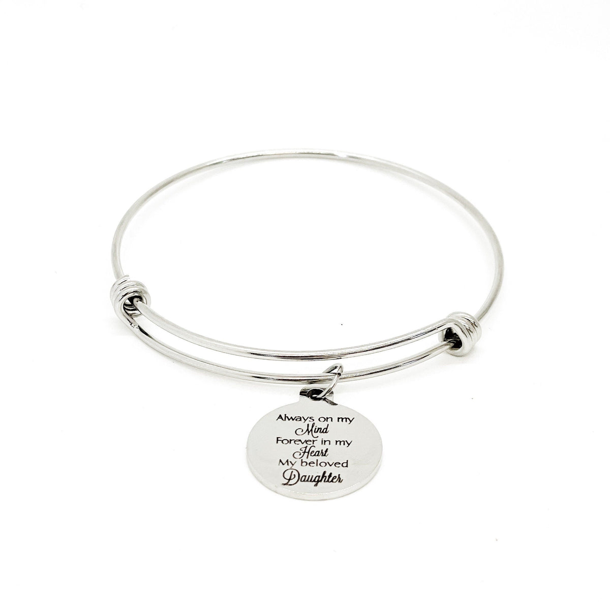 Daughter Memorial, Always On My Mind, Forever In My Heart, My Beloved Daughter Bracelet, Remembering Daughter, Daughter Love, Daughter Loss