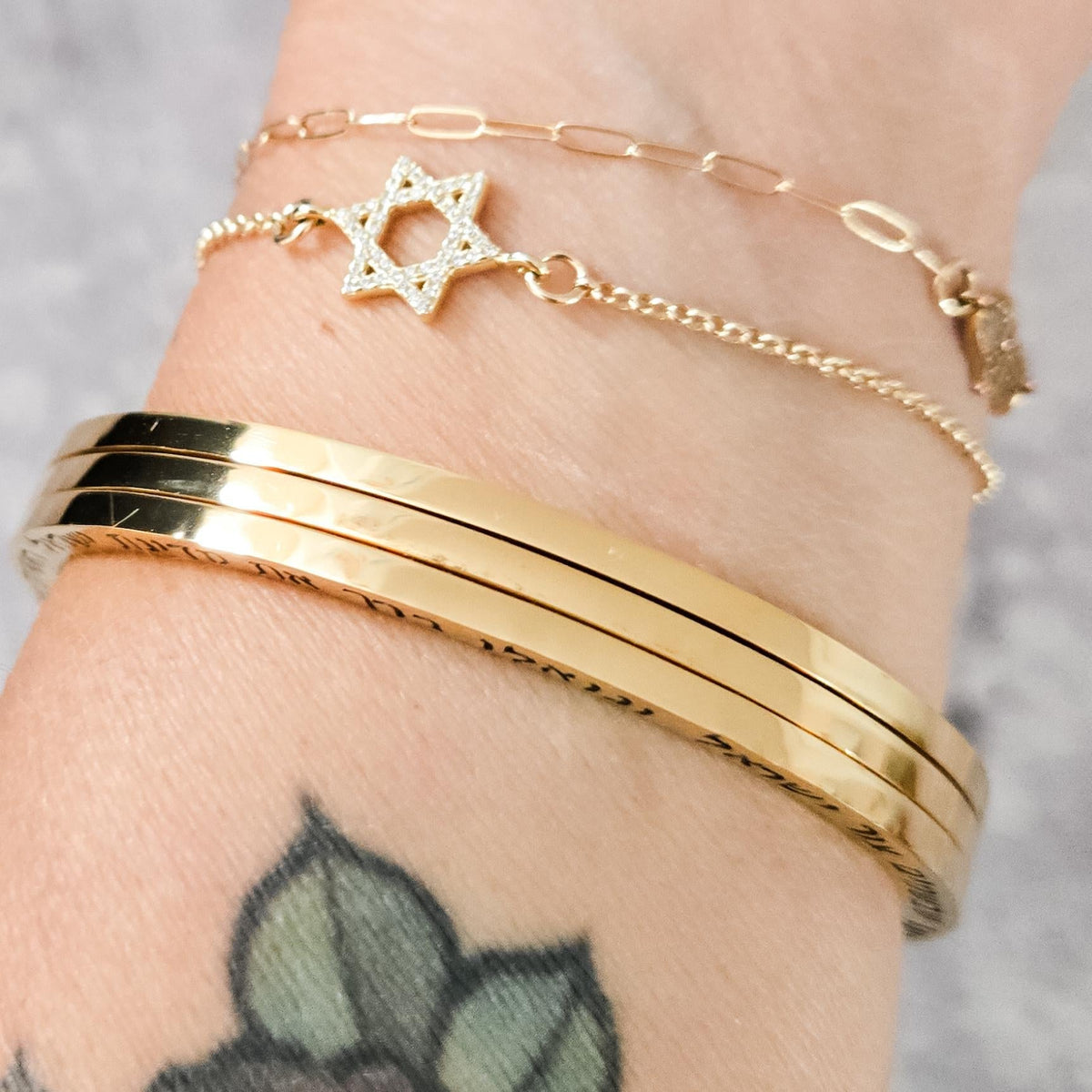 Prayer For Israel Bangle Bracelet