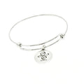 Friendship Symbol Charm Bracelet, Stacking Bangle, Friend Gift, Friends Forever, Gift For Her, Friend Love, Expanding Bangle, Sisters Gift